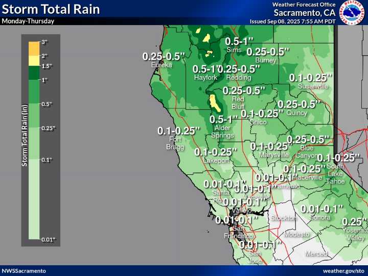 Showers, thunder expected in storm this week