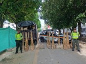 La Policía Nacional reportó la incautación de más de 760 kilogramos de pólvora y material pirotécnico