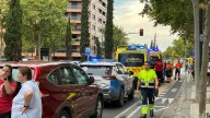 Un herido en un accidente entre un patinete y un vehículo en la plaza Mozart