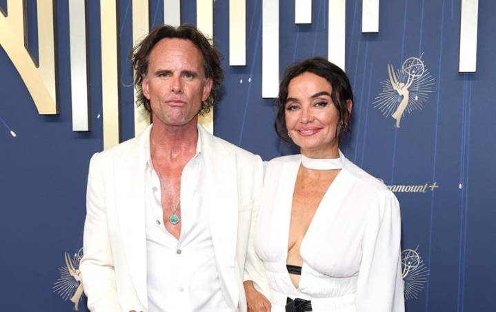 White Lotus’ Walton Goggins & Wife Nadia Conners Are Matching In White on Emmys 2025 Red Carpet | 2025 Emmy Awards, Emmy Awards, Nadia Conners, Walton Goggins