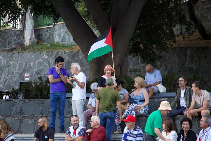El parque Doramas acoge un acto en apoyo a la resistencia palestina