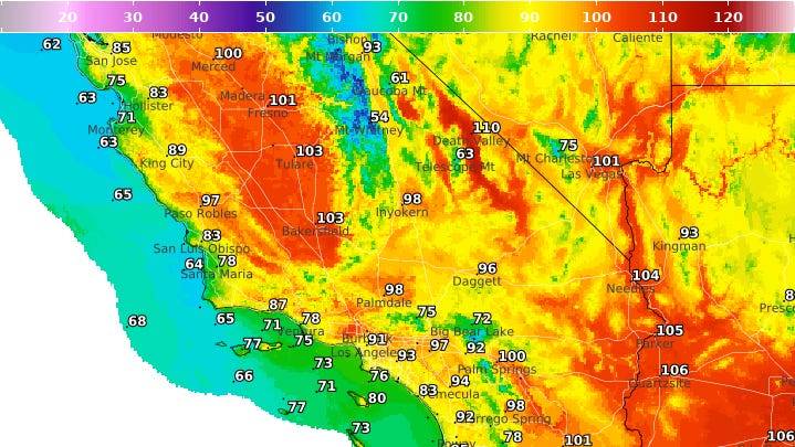 Forecast: SoCal, Central California face heat, flood threat Tuesday