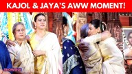 Kajol Gives Her 'Mother-In-Law' Jaya Bachchan A Tight Hug As They Celebrate Durga Puja Together