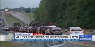 Traffic moved to westbound lanes in construction on Evansville’s westside