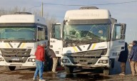 Tres camiones colisionan en la Ruta 3 sin heridos: uno es de Olavarría
