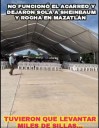 Falla acarreo; sobran sillas a Sheinbaum en su visita a Mazatlán, Sinaloa