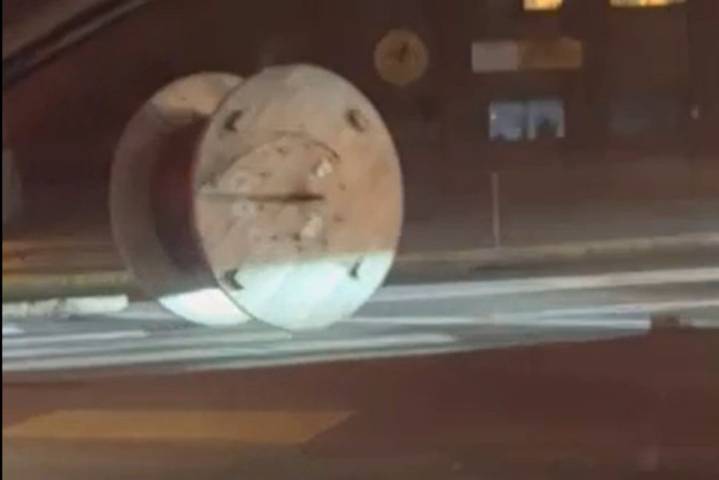 Runaway spool rolls through Newton streets