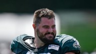 Landon Dickerson is questionable to return after aggravating his back
