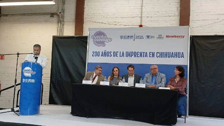 Conmemoran 200 años de la imprenta en Chihuahua; anuncian curso de encuadernación artesanal