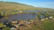 Sobrevuela dron de SSPE zona afectada por inundación en Casas Grandes