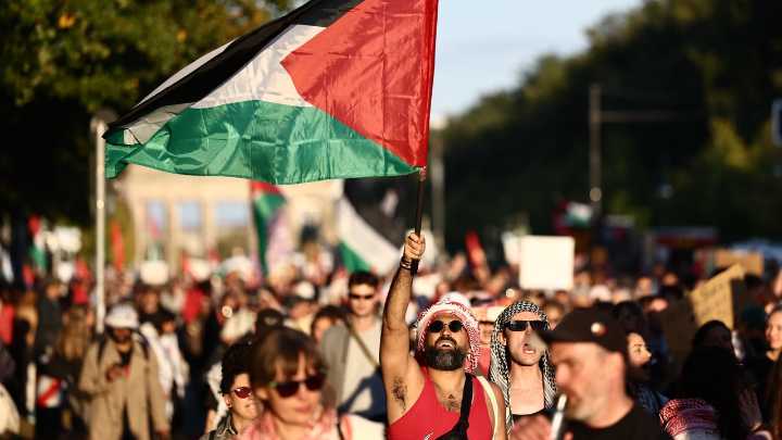Multitudinaria manifestación en Berlín en solidaridad con Gaza