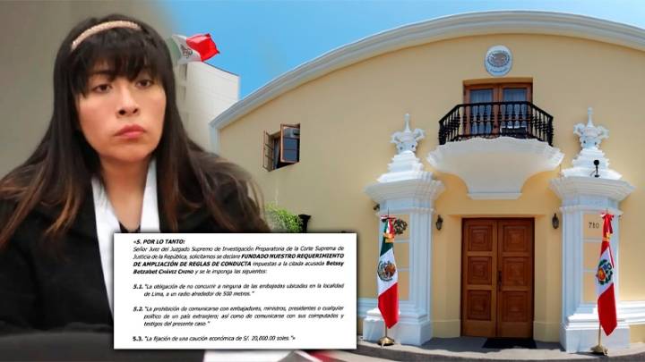 Fiscalía solicita que Betssy Chávez no se acerque a ninguna embajada de Lima
