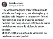 Lechman: “Hay caminos que al cruzar se generan heridas difíciles de curar. No debemos avalar la violencia entre vecinos”