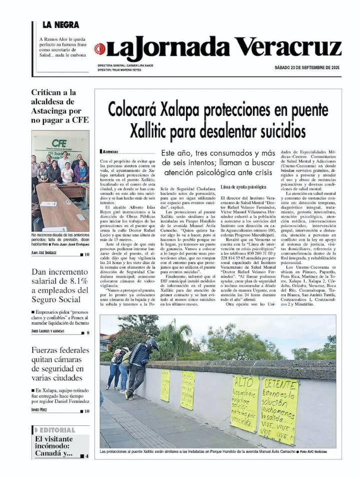 Contraportada del 20 de septiembre de 2025