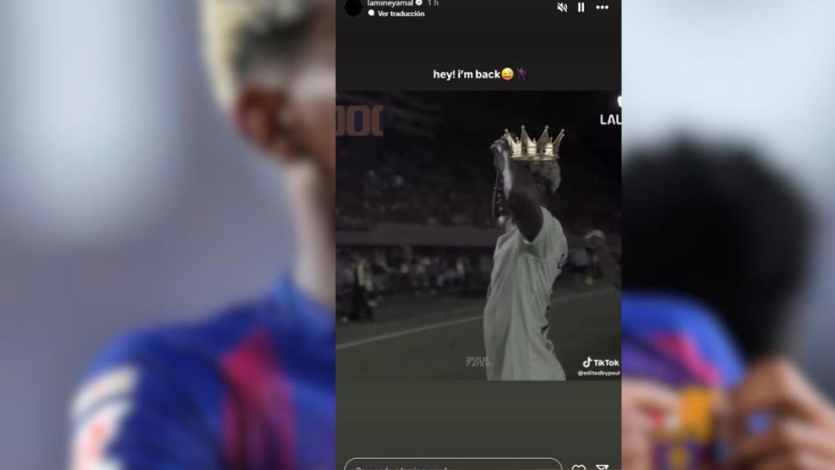 Lamine Yamal anuncia su regreso: "He vuelto"