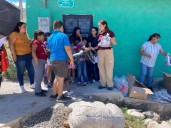 Diputada Jael Argüelles entrega útiles escolares a la niñez de la colonia Flores Magón