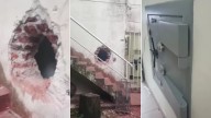 Robo y sorpresa: Hicieron un boquete para entrar a un banco y encontraron la caja fuerte vacía
