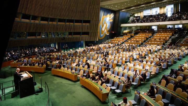 Delegates at UN walk out ahead of Netanyahu’s speech