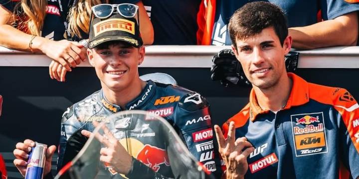 El argentino Valentín Perrone sumó otra actuación destacada en Moto3 y largará segundo en el Gran Premio de Japón