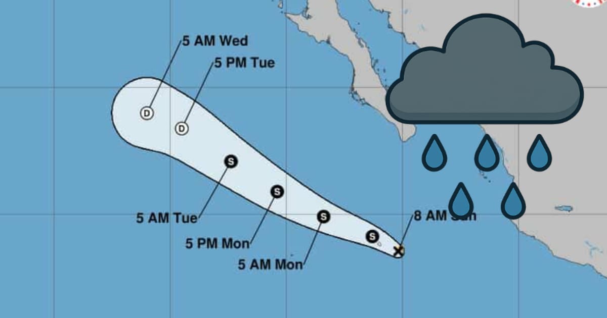 Humedad de sistema tropical “Mario” favorecerá lluvias en Hermosillo la próxima semana