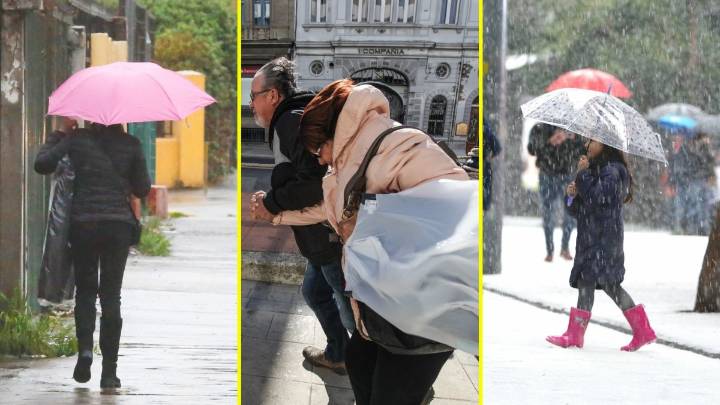 Lluvia, nieve y ráfagas de viento de hasta 50 km/h: Estas son las zonas en las que caerían precipitaciones