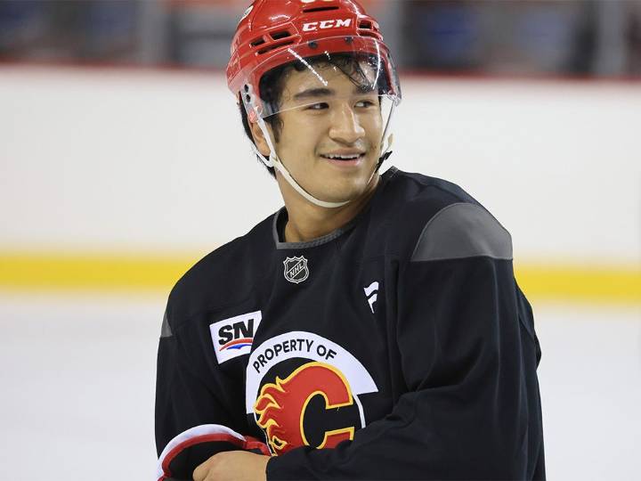 All eyes are on Zayne Parekh at Day 1 of Calgary Flames training camp