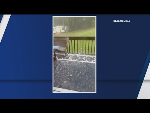Video shows hail in Bremen