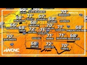 Cooler weather ahead for Charlotte after a rainy Tuesday morning