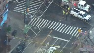 Water main break floods streets in Inwood, Manhattan