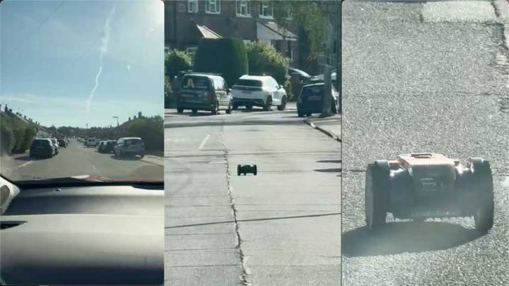Robot rebellion? Watch a runaway robot lawnmower make a dash for freedom