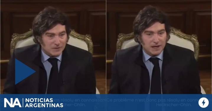El extraño gesto de Javier Milei que se volvió tendencia en X