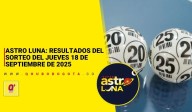 Astro Luna: resultados sorteo del jueves 18 de septiembre