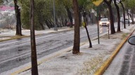 Granizada sorprende a Toluca