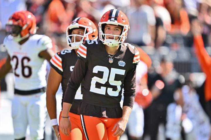 Browns kicker has ultimate nightmare NFL debut in loss to Bengals