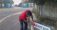 'Vandalism is not patriotism', Kent MP says after English flags painted on street sign