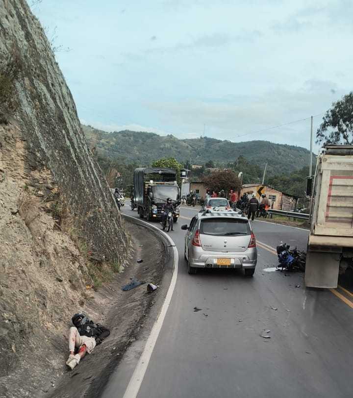 Accidente en la vía Ubaté – Chiquinquirá dejó dos heridos