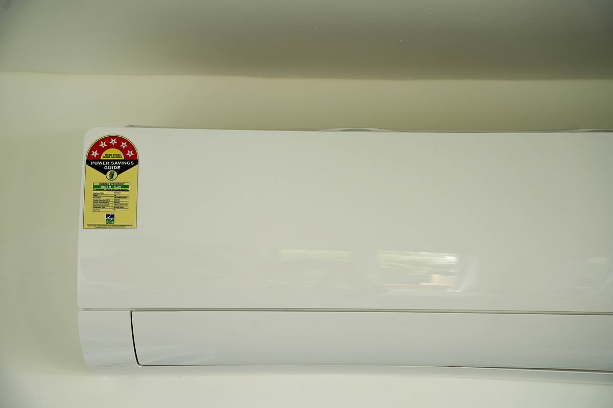 What is the star rating label of an air-conditioner telling you?