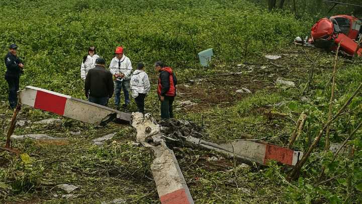 Cayó helicóptero en zona volcánica del Edomex: murieron dos personas