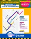 Anuncian modificaciones en rutas de transporte por festejos patrios