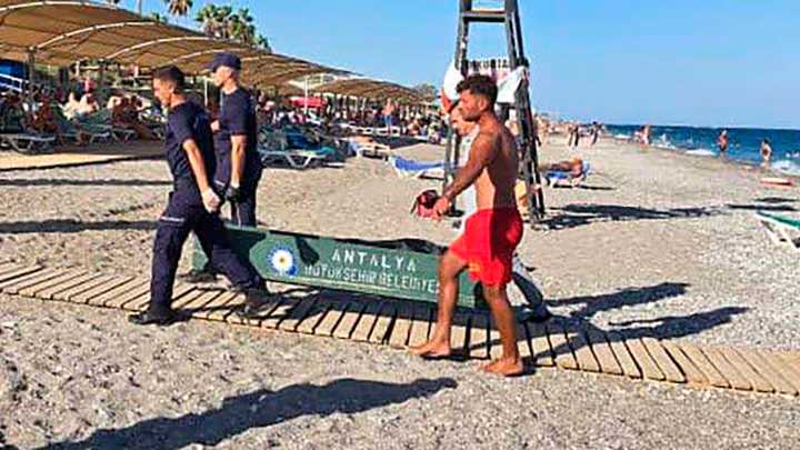 Tourist mum dies after being hit by speedboat while swimming off top Turkish beach on first day of her holiday