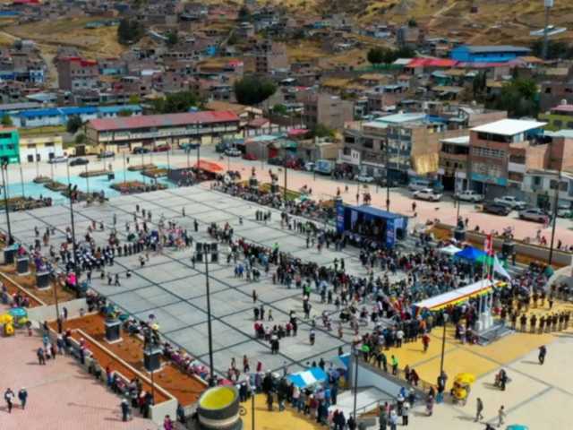 Jauja: así luce nueva Plaza Monumental “20 de Enero” para la fiesta de la Tunantada