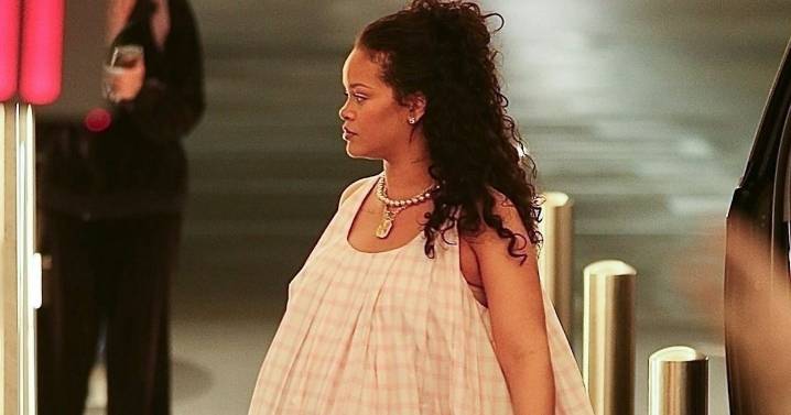Rihanna Pairs Her Favorite Sneakers With a Maternity Mini Dress
