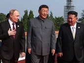 China exhibe su poderío militar en presencia de Rusia y Corea del Norte
