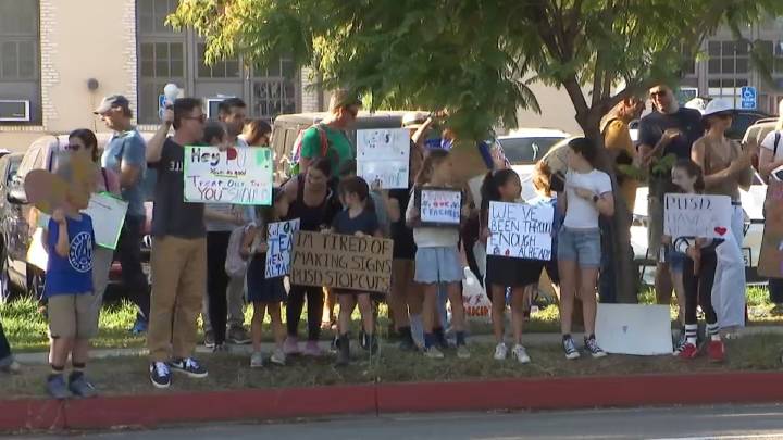 Families rally against reassignment of some Altadena teachers