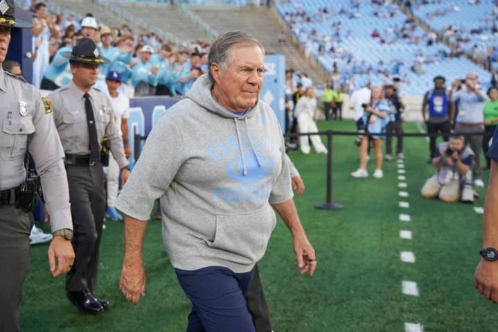 Bill Belichick was up to all his old tricks before UNC debut