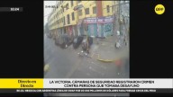 Cámaras de seguridad registraron el preciso momento del crimen contra persona que tomaba desayuno en La Victoria [VIDEO]