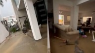 Fuerte lluvia provoca derrumbe en casa de la colonia Bosques del Vergel, Monterrey