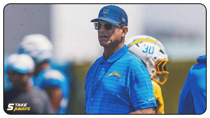 5 Takeaways: Jim Harbaugh Gives Injury Updates as Chargers Prep for Week 1 in Brazil