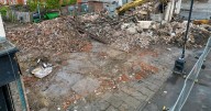 Norton road remains closed off after digger toppled over on rubble site