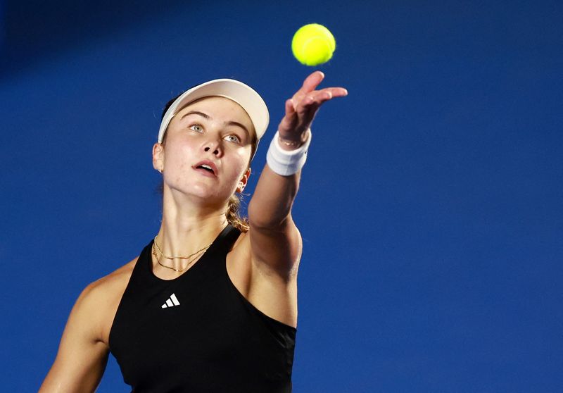 Tennis-Jovic edges Bartunkova to set up Guadalajara Open final with Arango